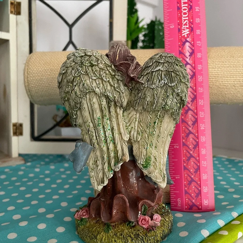 Elegant Angel Figurine with Wings